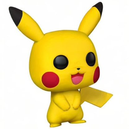Funko Pop! Pikachu collectible vinyl figure, featuring vibrant colors and iconic design for Pokemon fans and collectors.