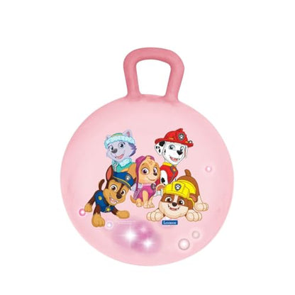 LEXIBOOK, Paw Patrol, Inflatable Hopper Ball, Chase, Marshall, Skye, Rubble, Everest, Manual pump included, Secure and durable plastics, Pink, BG040PAG