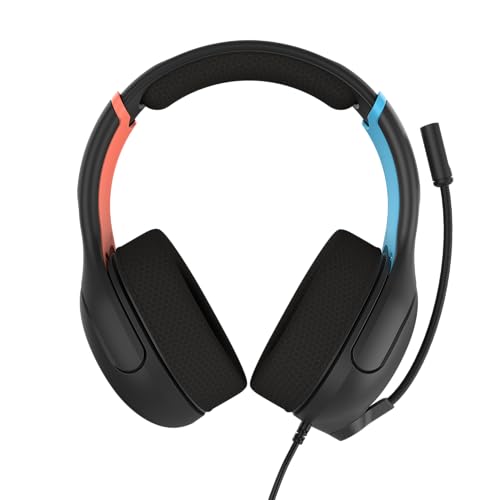 Turtle Beach Airlite Fit charcoal black wired gaming headset with flip-to-mute mic and over-ear comfort for Nintendo Switch.