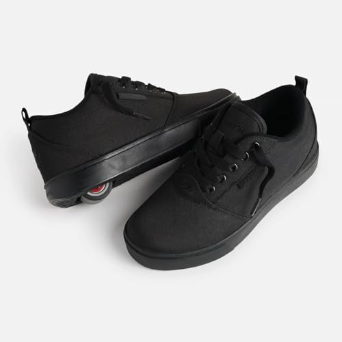 Heelys Unisex Pro 20 skate shoes in black with wheel and sleek design, size 9 UK, for casual skating and street style.