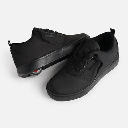 Heelys Unisex Pro 20 skate shoes in black with wheel and sleek design, size 9 UK, for casual skating and street style.