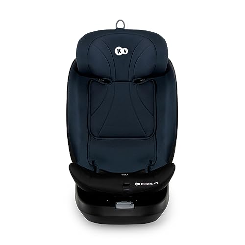 Kinderkraft I-Grow Child Car Seat, I-Size 40-150 cm, 360 Degree Rotation, Isofix, Base Station, RWF and FWF, Special Safety Systems, Easy to Clean, from Birth Group 0/1/2/3 0-36 kg, Black