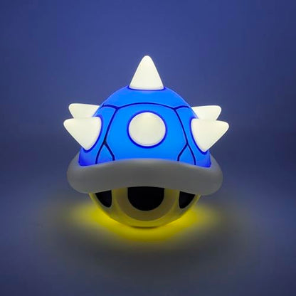 Paladone Super Mario blue shell light with sound, gaming home décor, officially licensed Nintendo merchandise, illuminated shell design