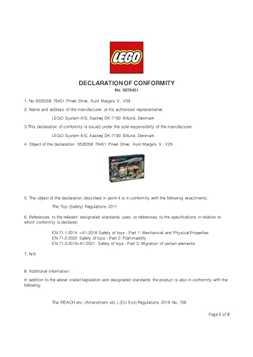 LEGO Harry Potter Privet Drive set featuring Aunt Marge's Visit with detailed interior and five minifigures.