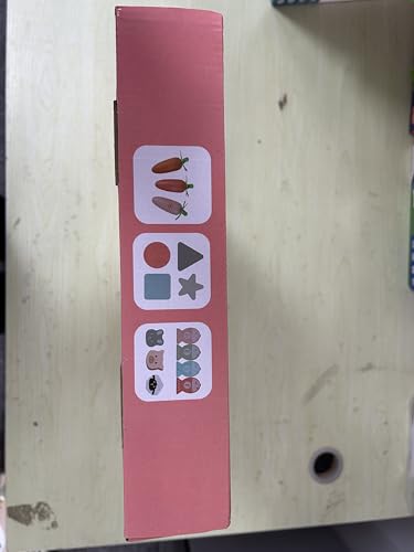 Activity Table for Baby 1+ Year Old, 9-in-1 Wooden Montessori Toy Busy Board for Kids with Shape Sorter Bead Maze, Fishing Game. Toddler Sensory Learning Table Age 12+ Months, 1st Birthday Gifts