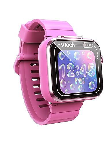 VTech KidiZoom Smart Watch Max, Watch For Kids With Games, Dual Camera For Photos & Selfies, 8 Games, Pedometer, Colour Screen, Funny Effects & More, For Infants aged 4, 5, 6, 7 + Years, Pink