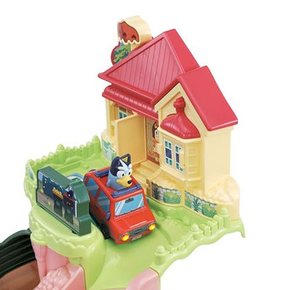 VTech Toot-Toot Drivers Road Trip Play Set, Bluey Playset includes Toy Car, Vehicle Tracks for Kids with Lights and Sounds, For Toddlers, 12 Months, 2, 3, 4+ Years, English Version