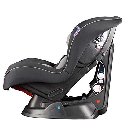 Cozy N Safe Nevis Group 0+/1 Car Seat 0-18kg, Birth to 4 Years, Rear & Forward Facing, 7 Recline Positions, Side Impact Protection, 5 Point Harness, Deep Padding - Black/Grey
