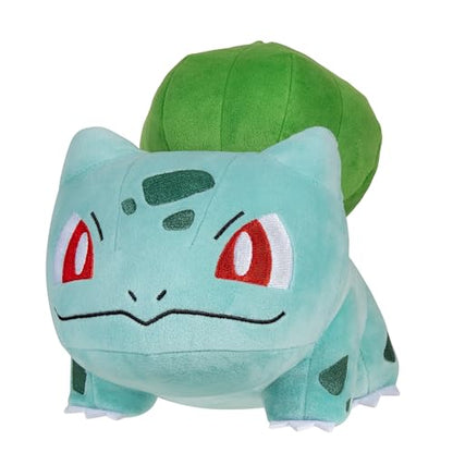 12-inch Bulbasaur plush toy by Pokémon, featuring ultra-soft material, perfect for play and display.