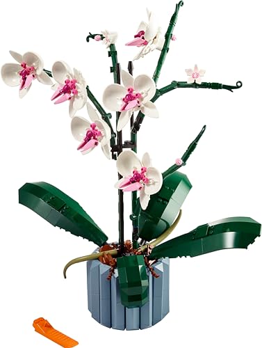 LEGO Botanicals Orchid - Artificial Plant Set for Adults - Gift for Mothers incl. Faux Flowers and a Buildable Vase - Home Office Decor - Botanical Collection - 10311