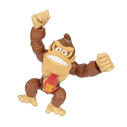 Super Mario Donkey Kong action figure, 6-inch tall, with posable features, ideal for play and display for kids and collectors