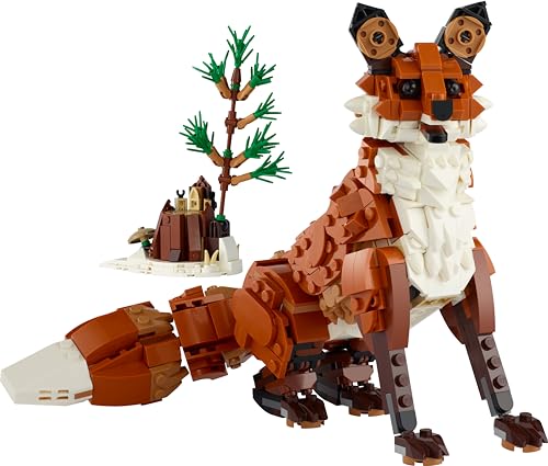 LEGO Creator 3in1 Forest Animals set featuring a red fox, owl, and squirrel models for imaginative play and decoration.
