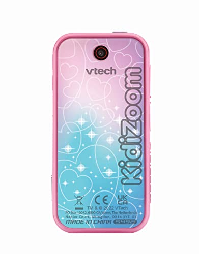 VTech KidiZoom Snap Touch Pink, Device for Kids with 5MP Camera,Take Photos, Selfies & Videos, Includes MP3 Player, Filters, Bluetooth & More, 6, 7+ Years, English Version,17 x 120 x 60 millimeters