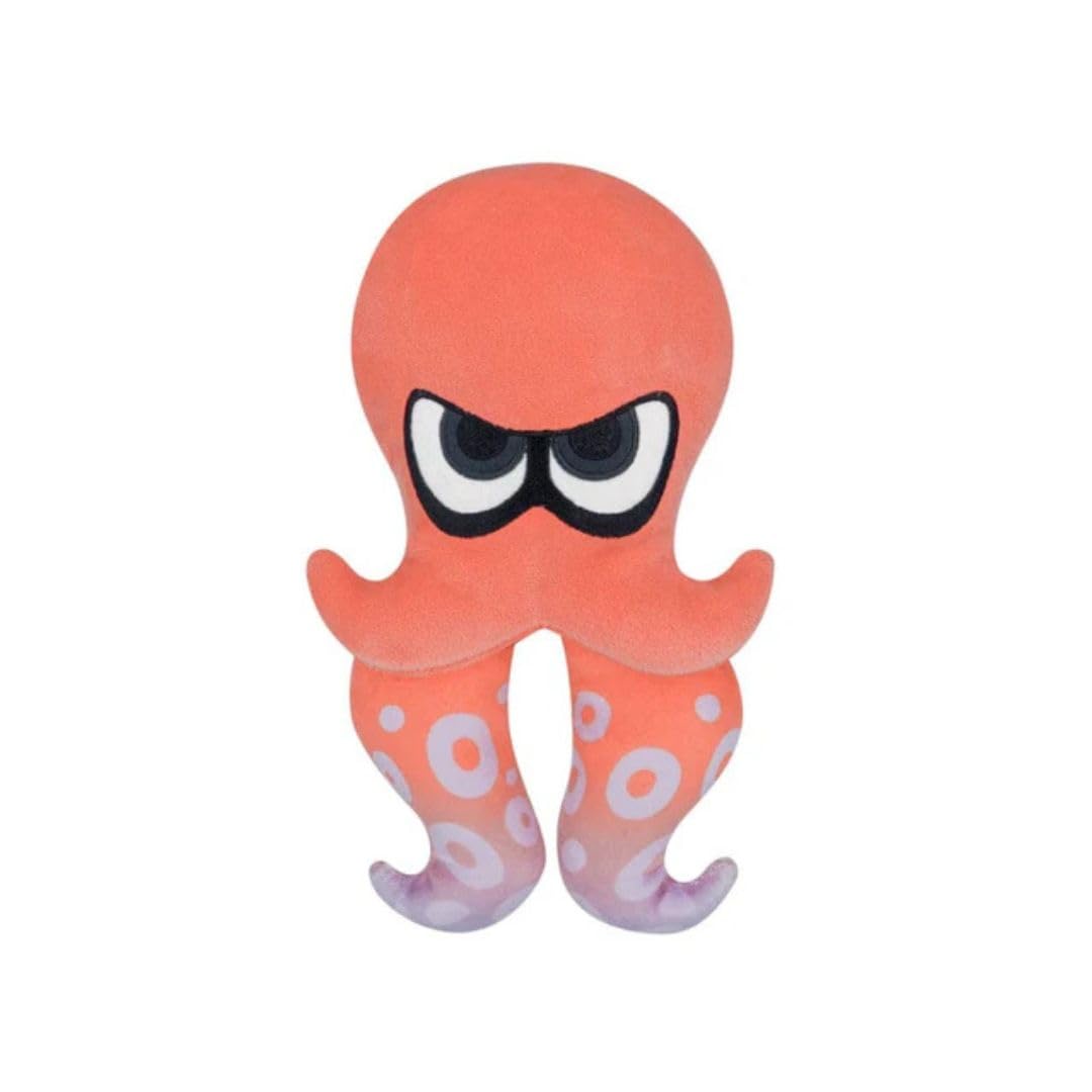 San-Ei SP34 Splatoon 3 Red Octopus plush toy by Together Plus, soft Nintendo character plush for fans and collectors.