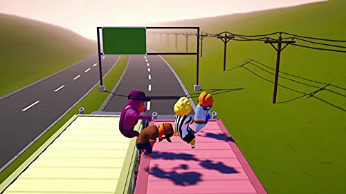 GANG BEASTS Nintendo Switch game cover featuring colorful, cartoon-style characters in chaotic, humorous combat scenes.