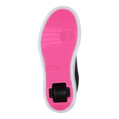 Heelys Digilo Nylon black and pink shoe with wheels, size 6, featuring sporty design and comfortable fit.
