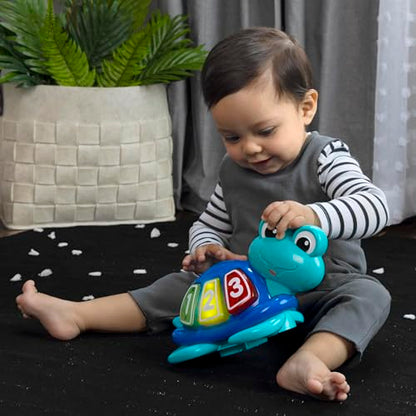 Baby Einstein Ocean Explorers Curiosity Cove 2-in-1 activity jumper and floor toy for babies 6-12 months, colorful ocean-themed design.