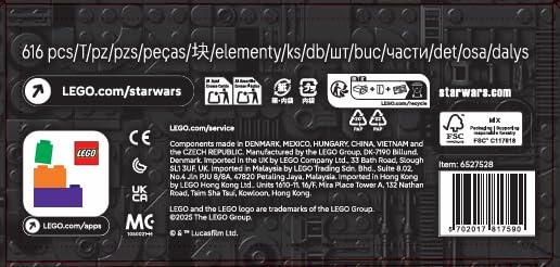 LEGO Star Wars 75408 Jango Fett Helmet - Mandalorian Model Kit for Adults - Building Set incl. a Stand, Nameplate & Adjustable Rangefinder Antenna - Gift for Attack of the Clones Fans