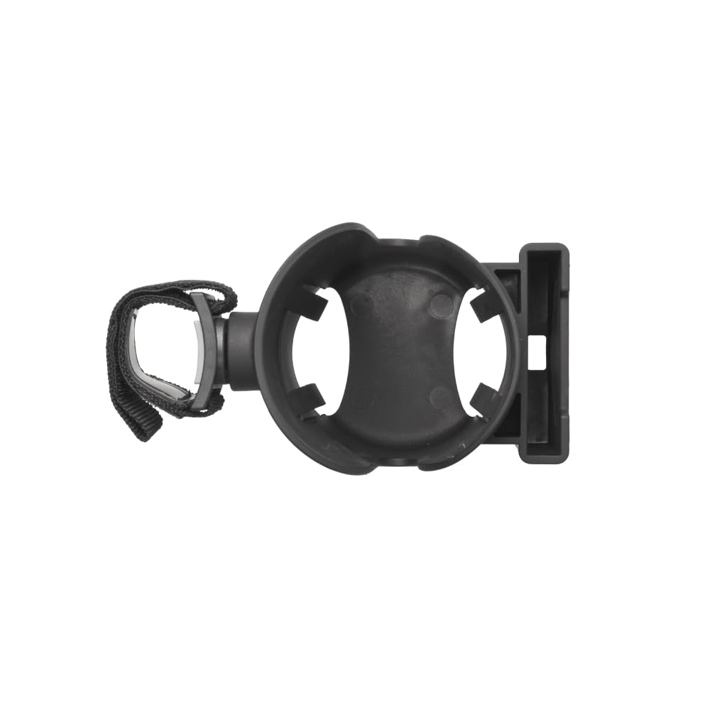 Kiddies Kingdom Amana 2-in-1 baby stroller cup and mobile holder with 360° adjustable ball joint, easy to install for pushchairs.