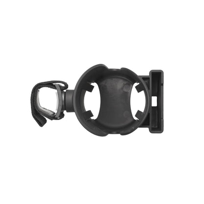 Kiddies Kingdom Amana 2-in-1 baby stroller cup and mobile holder with 360° adjustable ball joint, easy to install for pushchairs.