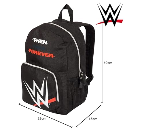 Popgear Boy's WWE Logo Boys Backpack | Official Merchandise Luggage Kids Luggage, Black, One Size UK