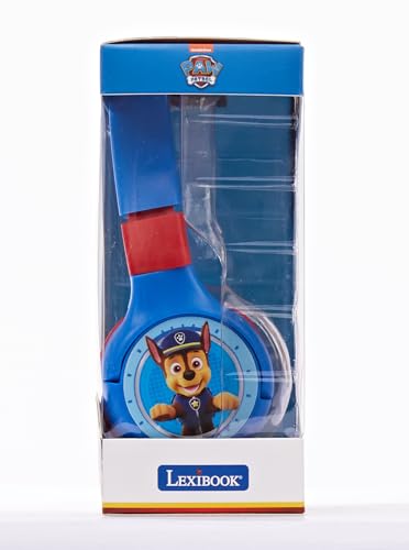LEXIBOOK - Paw Patrol - 2-in-1 Bluetooth Headphones for Kids, stereo Wireless Wired, Kids safe for Boys Girls, Foldable, Adjustable, blue/red, HPBT010PA