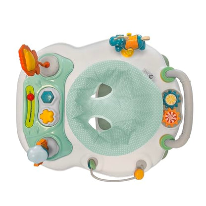 MyChild Little Explorer Activity Walker, Sage Green - Activity Center Baby Walker - Easy fold Frame for Storage - 6 Months + Anti Fall Blocks for Extra Safety and 3 Height Adjustment.