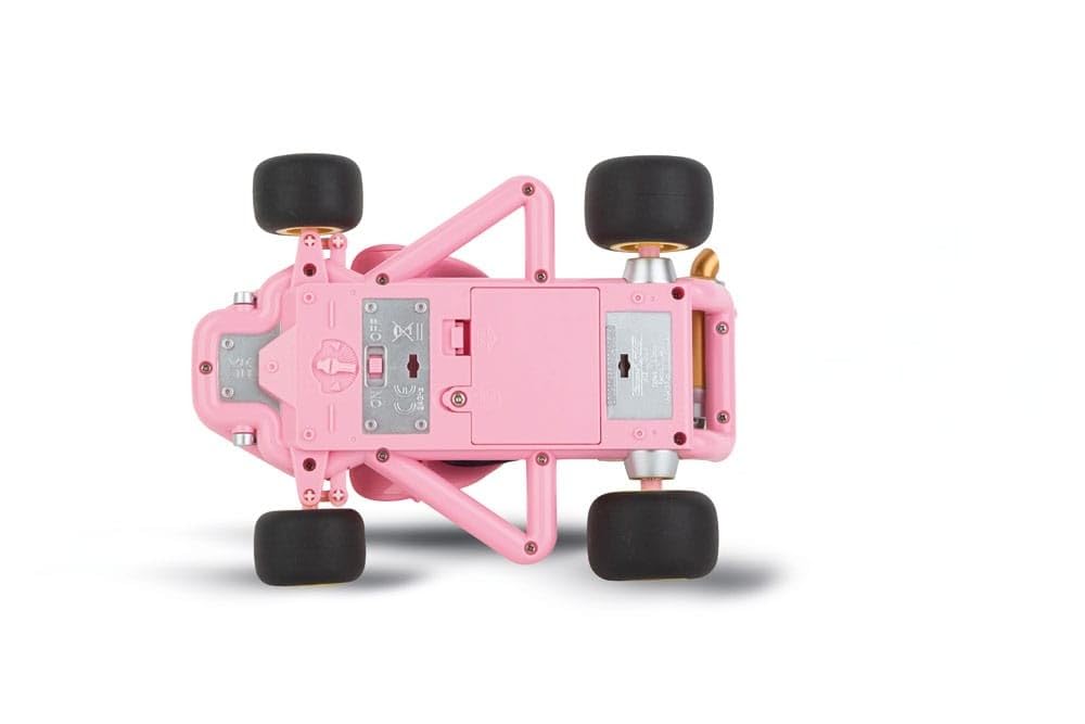 Pink Carrera RC Nintendo Mario Kart Pipe Kart featuring Peach character, remote-controlled racing toy for kids.
