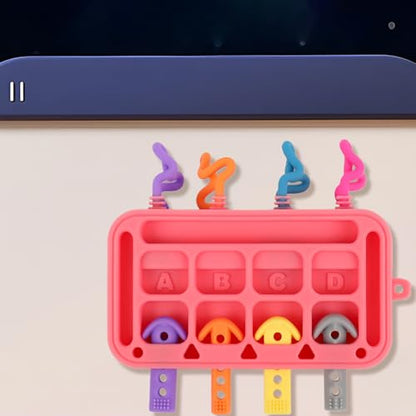 Yurosuis Toddler Activity Board,Silicone Soft Food-Grade Learning Toy,Sensory Board Toy - for 1-3 Year Old Kids Boys Girls Children Home Classroom Kindergarten Travel