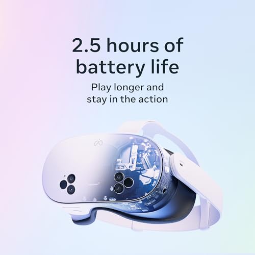 Meta Quest 3S 256GB virtual reality headset with controllers, showcasing immersive VR experience and sleek all-in-one design.