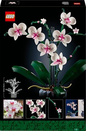 LEGO Botanicals Orchid - Artificial Plant Set for Adults - Gift for Mothers incl. Faux Flowers and a Buildable Vase - Home Office Decor - Botanical Collection - 10311