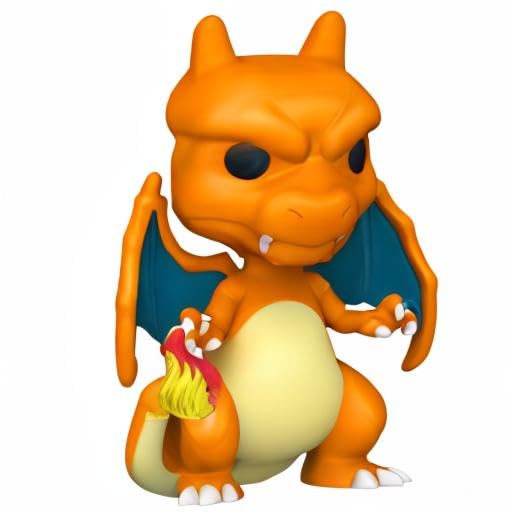 Funko POP! Charizard collectible vinyl figure, featuring vibrant colors and detailed design, ideal for display and Pokémon fans.