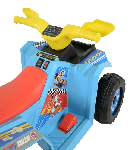 Paw Patrol Kids Mini Quad Bike - Official Licensed Kids Ride On Car - 6V Electric Ride On Toys - Forward, Reverse Gears, Chunky Tyres & Amazing Friends Decals, Safe Toddler Toy - Paw Patrol Toys