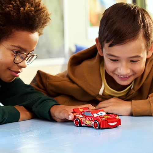 LEGO Speed Champions Lightning McQueen Race Car Toy - Collectible Model Kit w/a Detailed Undercarriage - Disney Gift for 9+ Year Old Boys, Girls & Pixar Cars Movie Fans - 77255