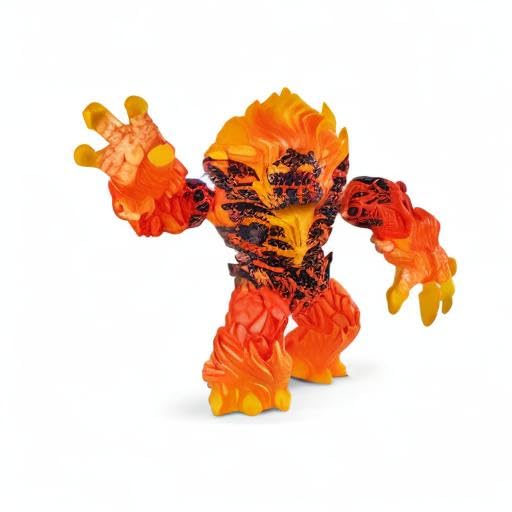 SCHLEICH Eldrador Creatures - 7" Lava Smasher Monster - Fun Movable Magma Monster Action Figure for Boys and Girls - Fantasy Fire Beast Figurine - Durable Elemental Creature - Toys for Kids Ages 7+