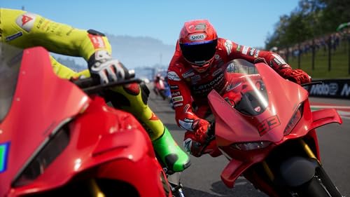 PlayStation 5 game cover for MotoGP 26 by Milestone, featuring motorcycle racing imagery and vibrant graphics.