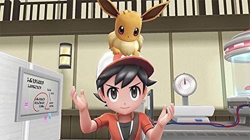 Nintendo Pokémon Let’s Go, Eevee! game for Nintendo Switch showing the game case with Eevee character on the cover.