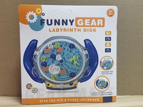JRD&BS WINL 3D Brain Maze Game Brain Teaser Game for Kids Fidget Toy for All Age Educational Puzzle Toys for Boys and Girls Birthday Gifts for Kids Toys for Age 6-12 Year Old Puzzle Maze (Blue)