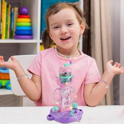 Bracelet Maker Kit - Bead Jewelry Making Kit,Machine Jewelry Toy Handmade Crafts for Kids Girl 3 Years Old + Birthday Teen Christmas Stocking Stuffers Children