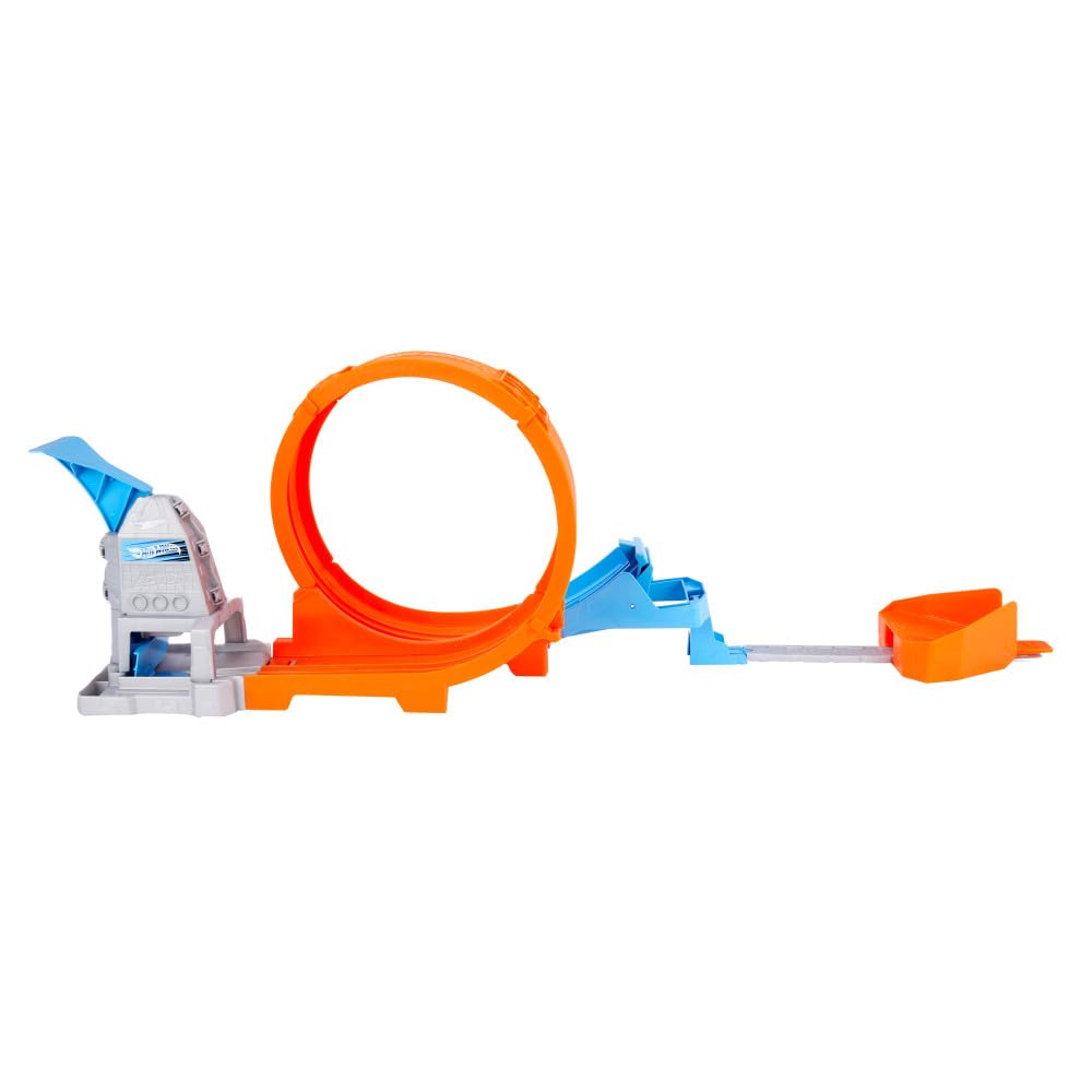 Hot Wheels Loop Stunt Champion Track Set with Dual-Track Loop, Dual Launch, Spring Ramp & 1 Hot Wheels Car for Kids 4 Years Old & Older, GTV13
