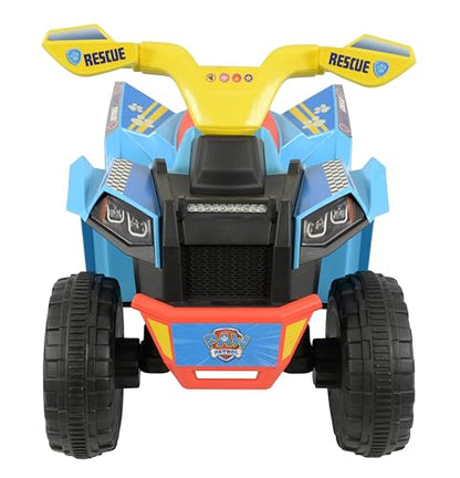 Paw Patrol Kids Mini Quad Bike - Official Licensed Kids Ride On Car - 6V Electric Ride On Toys - Forward, Reverse Gears, Chunky Tyres & Amazing Friends Decals, Safe Toddler Toy - Paw Patrol Toys