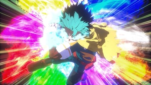 Bandai Namco's MY HERO ACADEMIA: All’s Justice game for PlayStation 5, showing colorful game cover art with characters from the series.