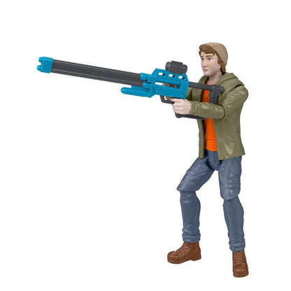 Jurassic World Chaos Theory Ben Escape Pack, 3.75-inch Action Figure Set with Dinosaurs and Blaster, Netflix Series