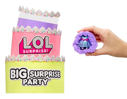 L.O.L. Surprise! Big Surprise Party - 4 Collectible Dolls, 40+ Surprises, 5 Unboxing Experiences, Fashions, Sand, Gel Crush, Shell Smash, Fluff, Party Confetti, Present for Girls Ages 4+