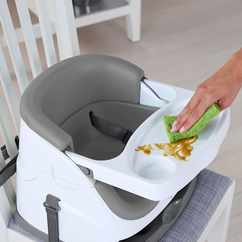 Ingenuity, Baby Base 2-in-1 Seat, Night Sky, Booster Chair, Dining and Feeding Seat for Toddlers, Easy to Clean with Removable and Self-Storing Tray, Ages 6 Months+