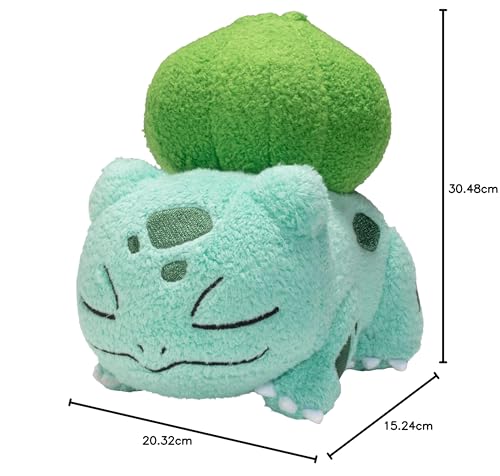 5-inch Pokémon sleeping plush featuring Bulbasaur, Charmander, and Squirtle, showcasing their adorable, relaxed poses.