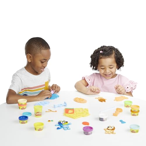 Play-Doh Bluey Make ’n Mash Costumes Playset for Toddlers, Non-Toxic Modelling Compound Set with 11 Cans, Creative Toys for 3+ Year Old Kids