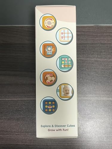 Bambebe Baby Busy Board for 1 Year Old, Montessori Toys for Toddlers 1-3, Travel Busy Cube Sensory Activity Toy, Learning Gifts for 1 Year Old Boy Girl