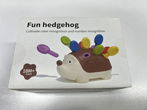 BelleStyle Baby Sensory Montessori Toys for 18 Months, Hedgehog Fine Motor Skills Toys Sorting Game Development Activity Toys Educational Learning Travel Toys for Toddlers Boys Girls 2 3 Years Old