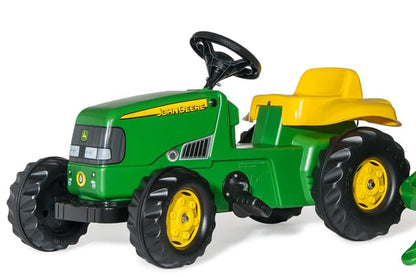 rolly toys | rollyKid John Deere Tractor with Trailer | 012190, Green